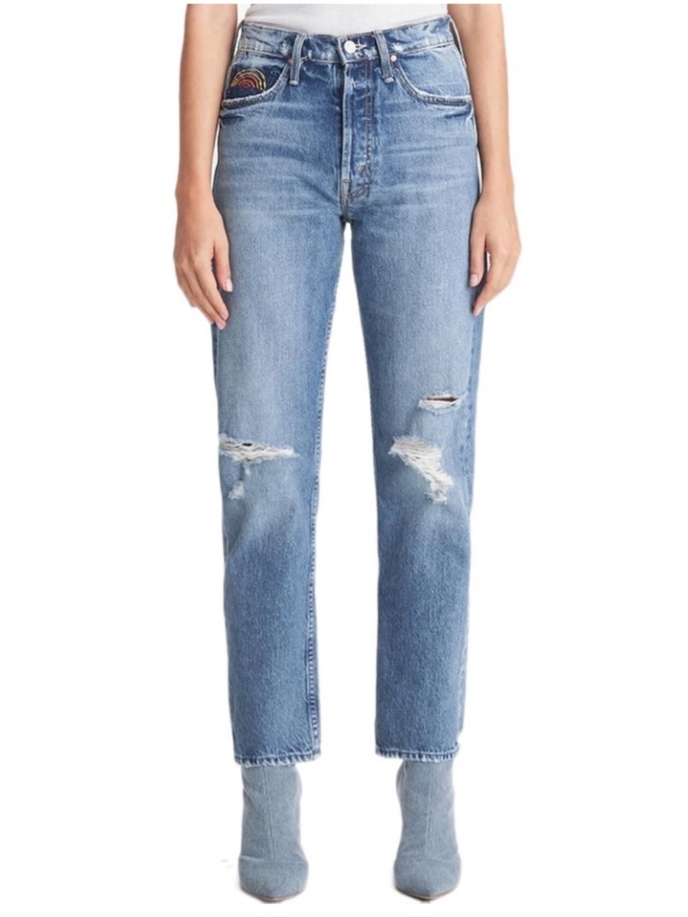 MOTHER Denim The Tomcat Ankle Jeans in Take Me Even Higher - Picture 5 of 5
